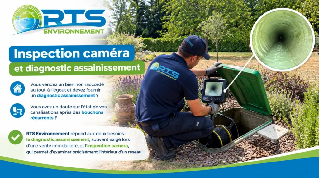 Inspection caméra et diagnostic assainissement